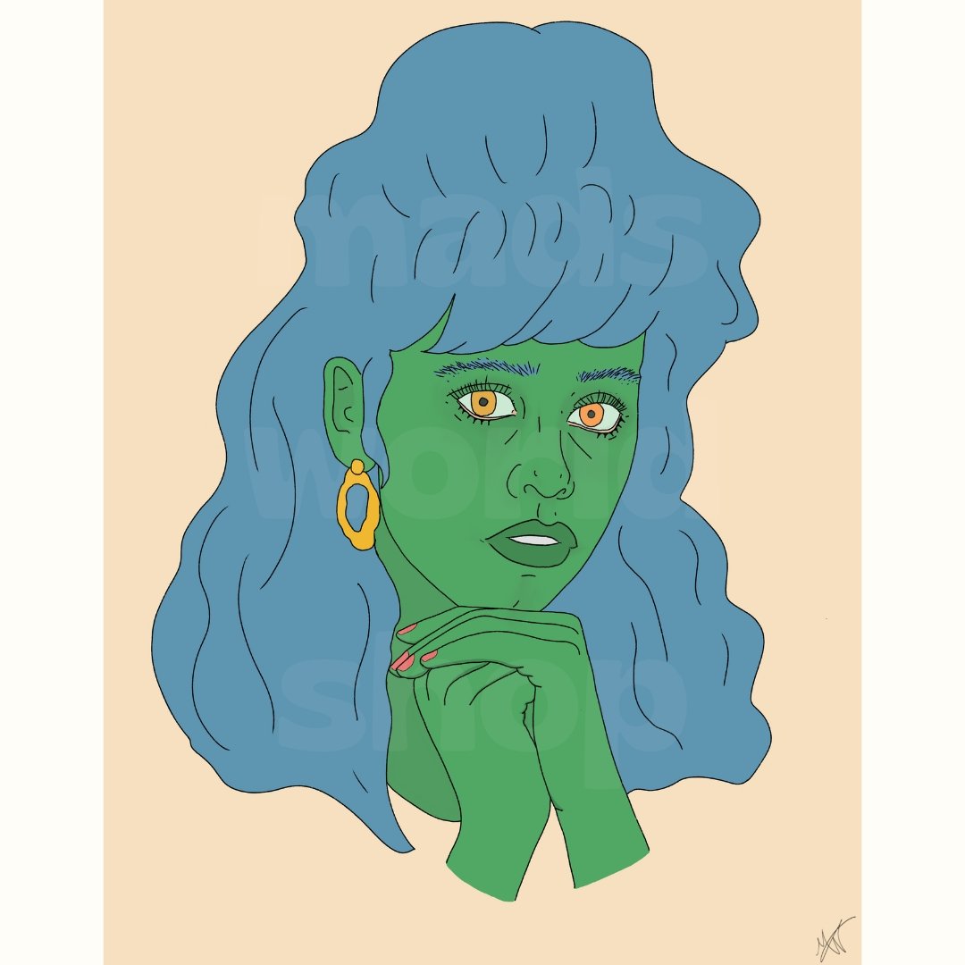 Alien Glamour Shots Art Print - Prints - M A D S W O R L D S H O P