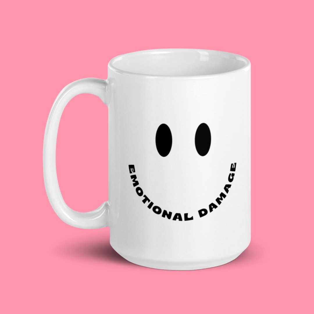 Smiley Face Emotional Damage Meme Mug m a d s w o r l d