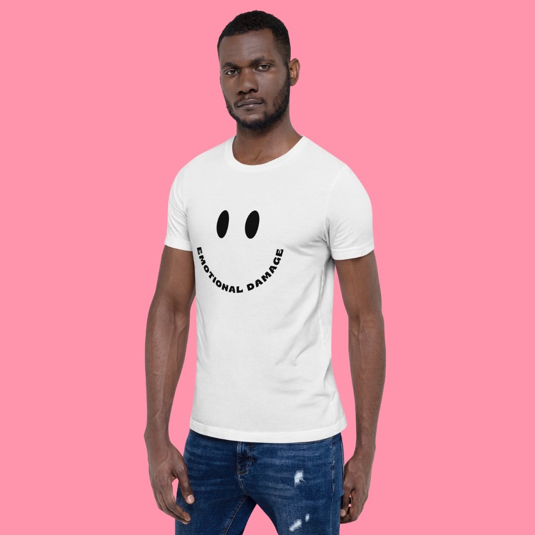 Smiley Face Emotional Damage Meme T-Shirt m a d s w o r l d