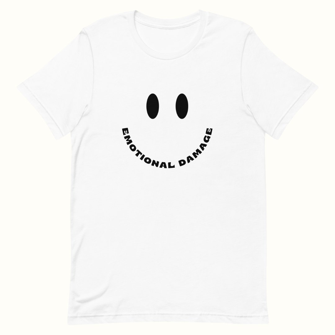Smiley Face Emotional Damage Meme T-Shirt m a d s w o r l d