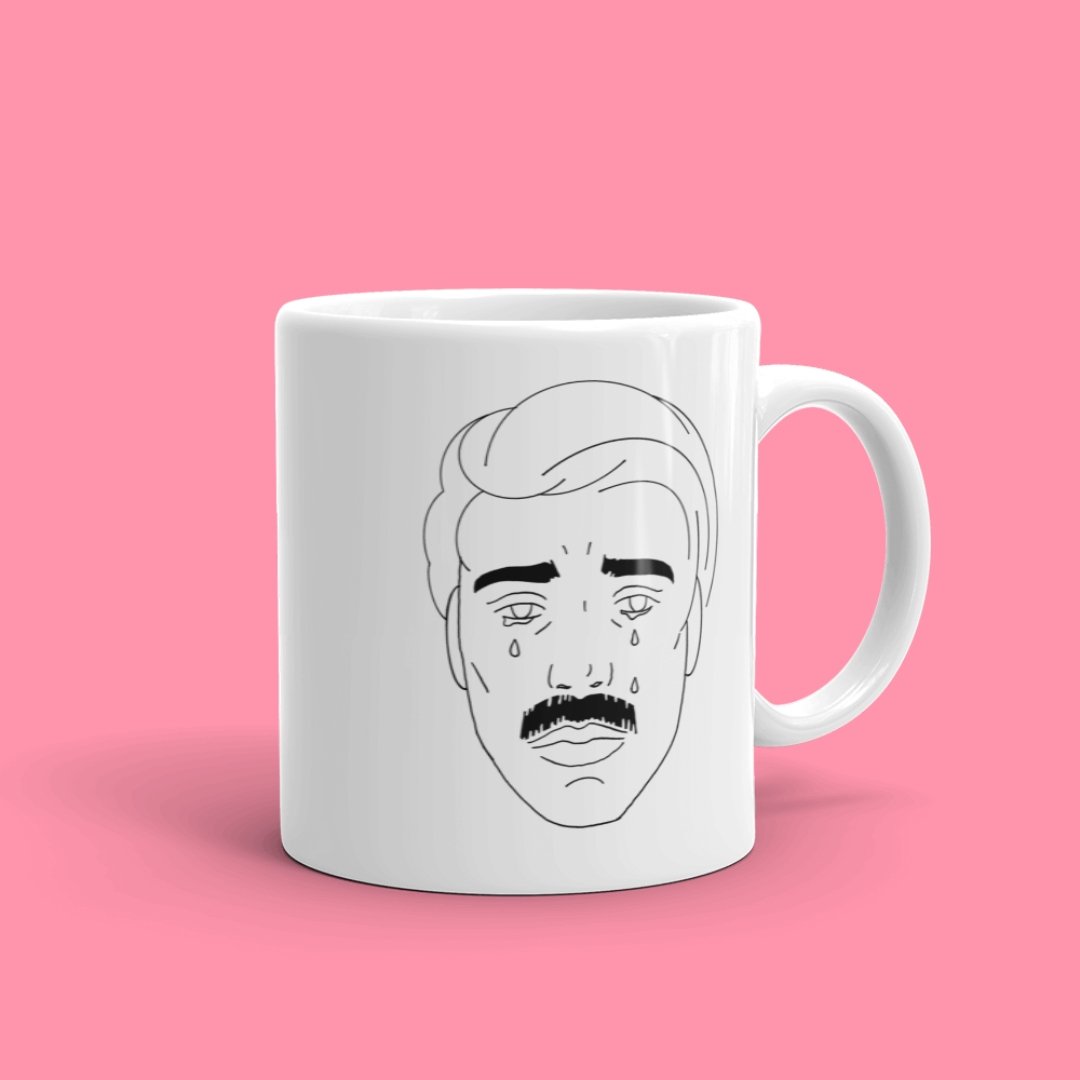 Satire Man Tears Mug m a d s w o r l d