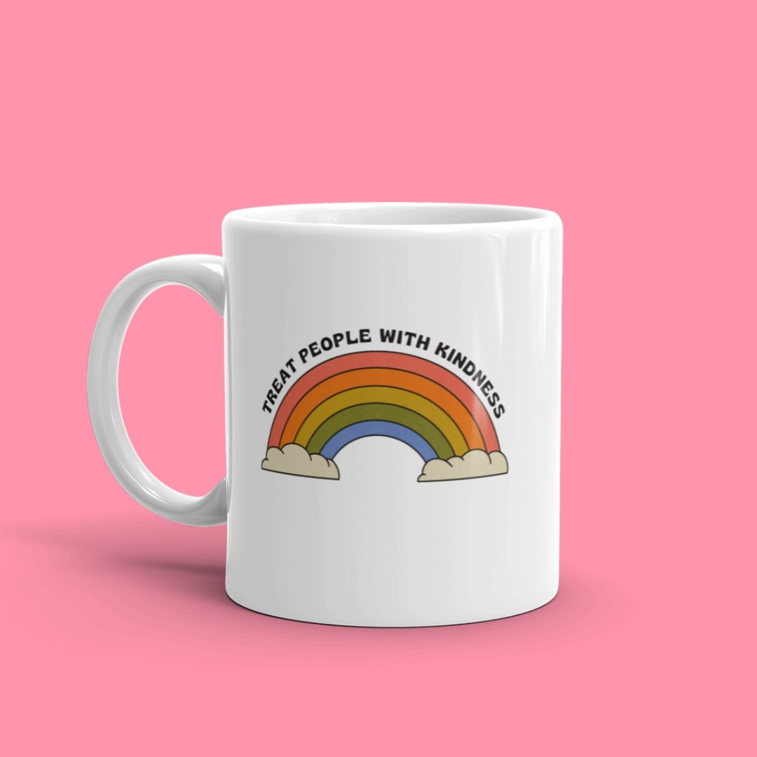 Rainbow Edition | Treat People With Kindness Mug m a d s w o r l d