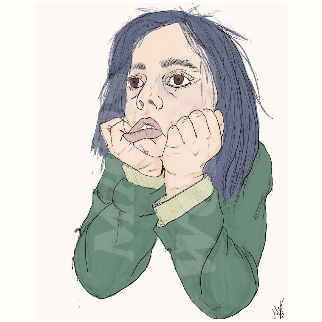 Frustrated Moody Girl Digital Art Print Prints Madsworld Shop
