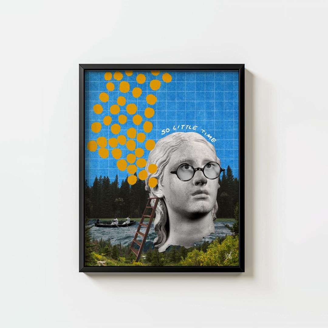 So Little Time Collage  | Wall Art