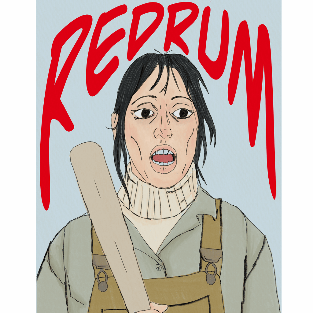 Redrum Wendy holding a bat