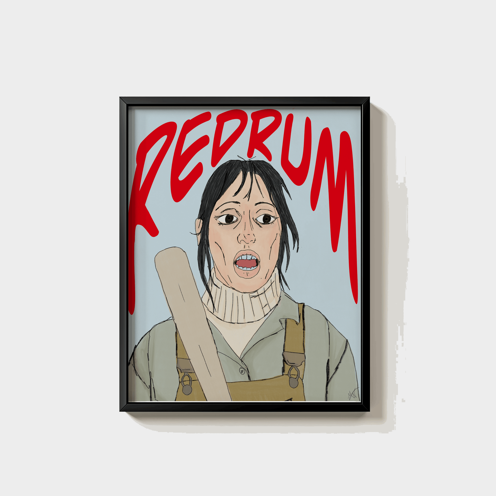 Redrum Wendy holding a bat