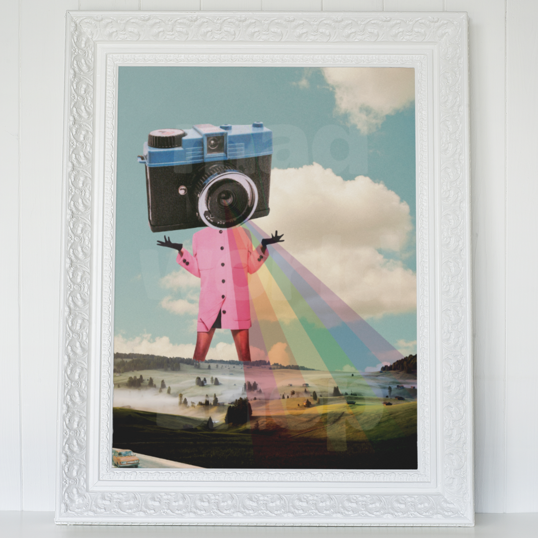 Take a Picture Surreal Collage Art Print