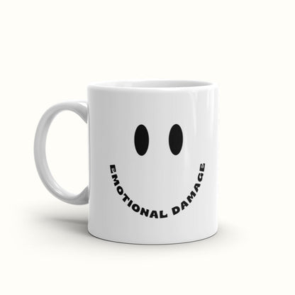 Smiley Face Emotional Damage Meme Mug  m a d s w o r l d 11 oz  